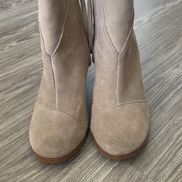 TOMS Tan Suede Ankle Boots - Picture 4 of 6